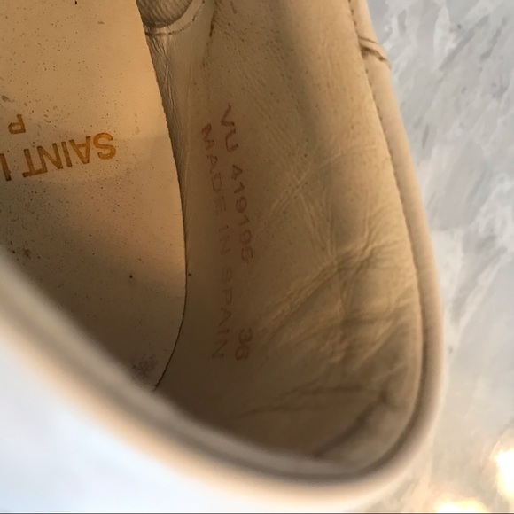 Saint Laurent white floral sneakers sz 36 - Picture 8 of 8